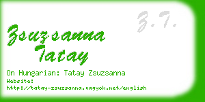zsuzsanna tatay business card